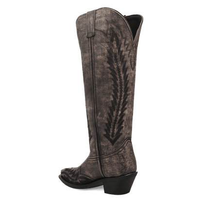 Women's Laredo Roxelle Wide Calf Leather Boot - Black - 20056WC