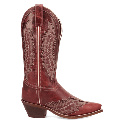Women's Laredo Coyote Creek Wide Calf Leather Boot - Red - 20058WC