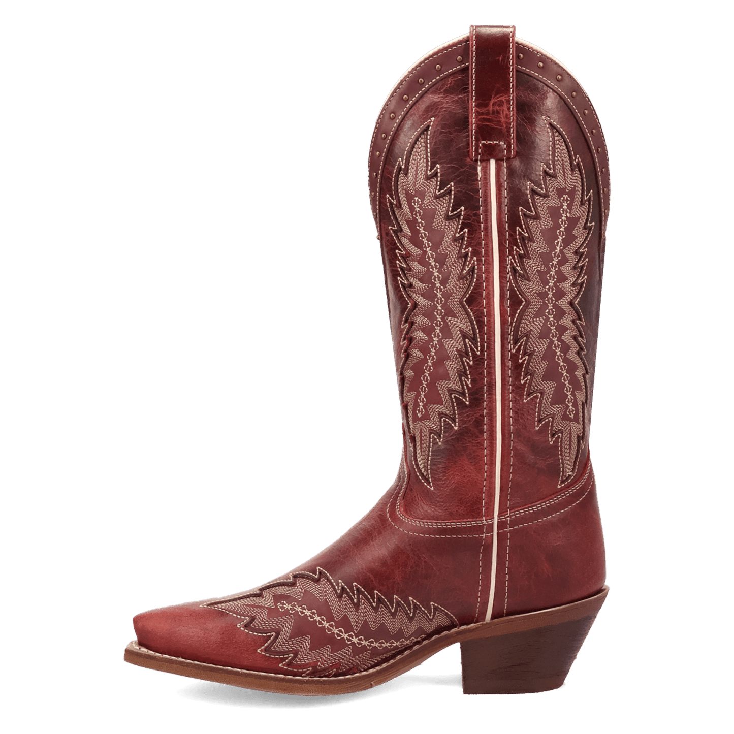 Women's Laredo Coyote Creek Wide Calf Leather Boot - Red - 20058WC