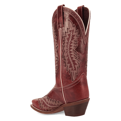 Women's Laredo Coyote Creek Wide Calf Leather Boot - Red - 20058WC