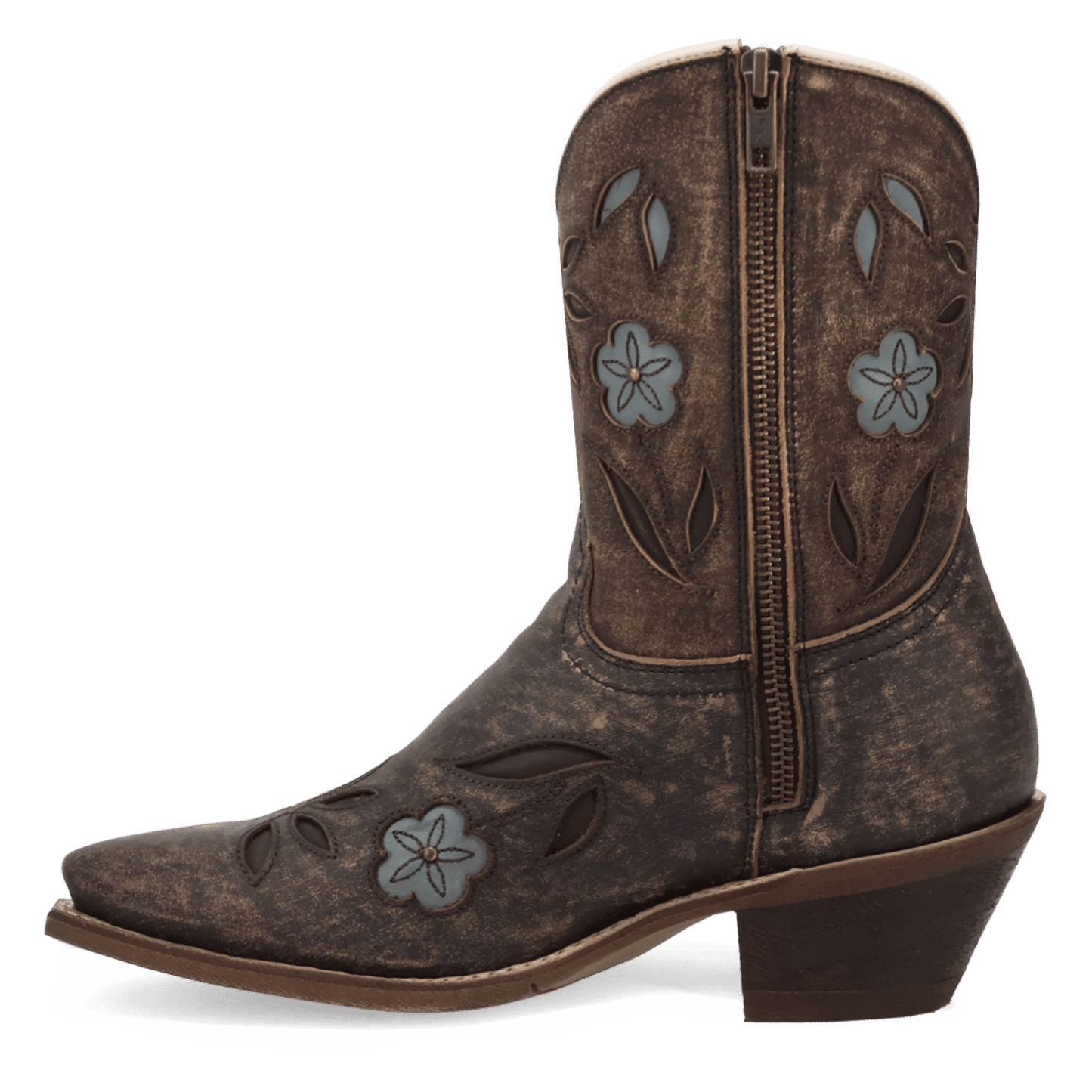 Women's Laredo Wild Petal Leather Bootie - Blue - 20087