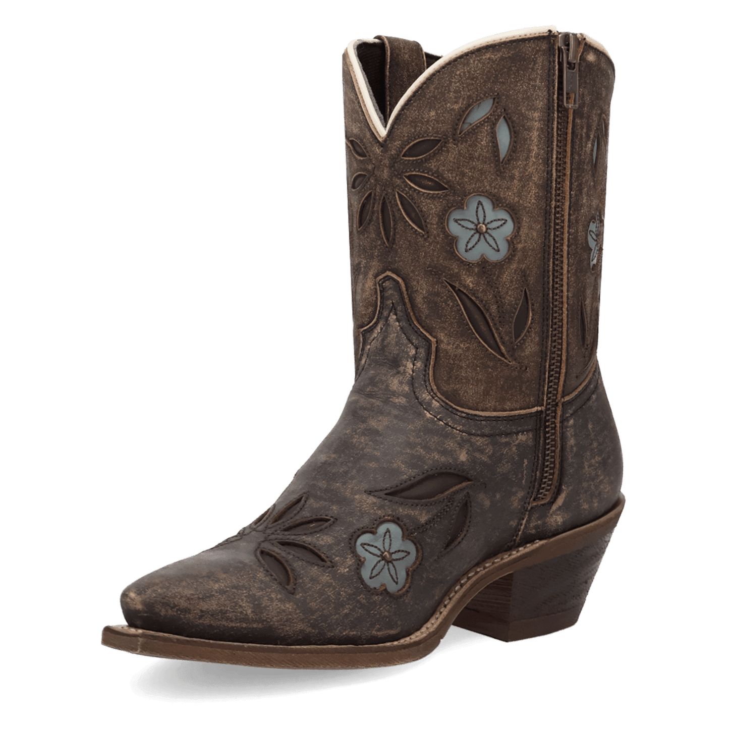 Women's Laredo Wild Petal Leather Bootie - Blue - 20087
