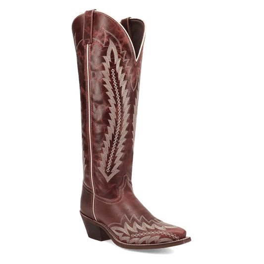 Women's Laredo Roxelle Wide Calf Leather Boot - Red - 20090WC