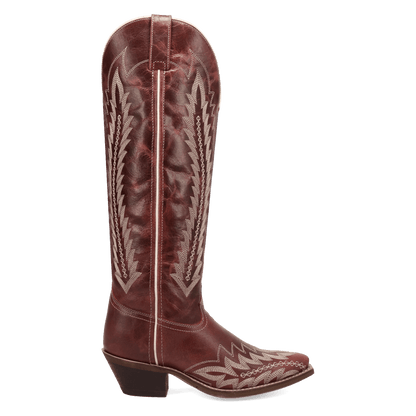 Women's Laredo Roxelle Wide Calf Leather Boot - Red - 20090WC
