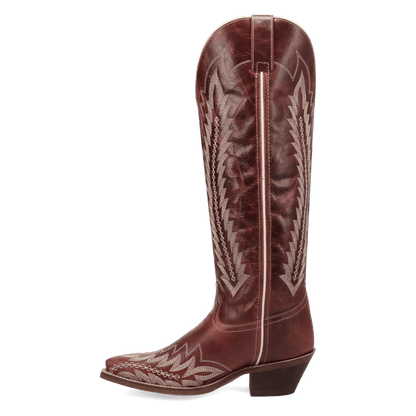 Women's Laredo Roxelle Wide Calf Leather Boot - Red - 20090WC