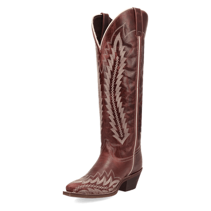 Women's Laredo Roxelle Wide Calf Leather Boot - Red - 20090WC