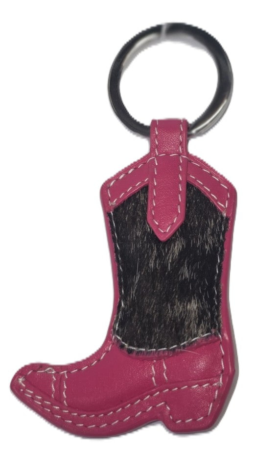 Cow Hair Key Fob