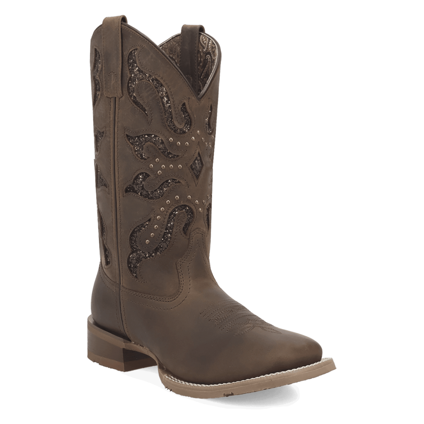 Women's Laredo Lonestar Lace Leather Boot - Brown - 2034