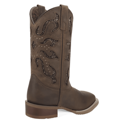 Women's Laredo Lonestar Lace Leather Boot - Brown - 2034