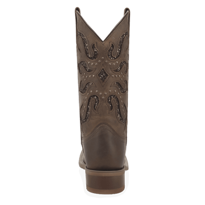 Women's Laredo Lonestar Lace Leather Boot - Brown - 2034