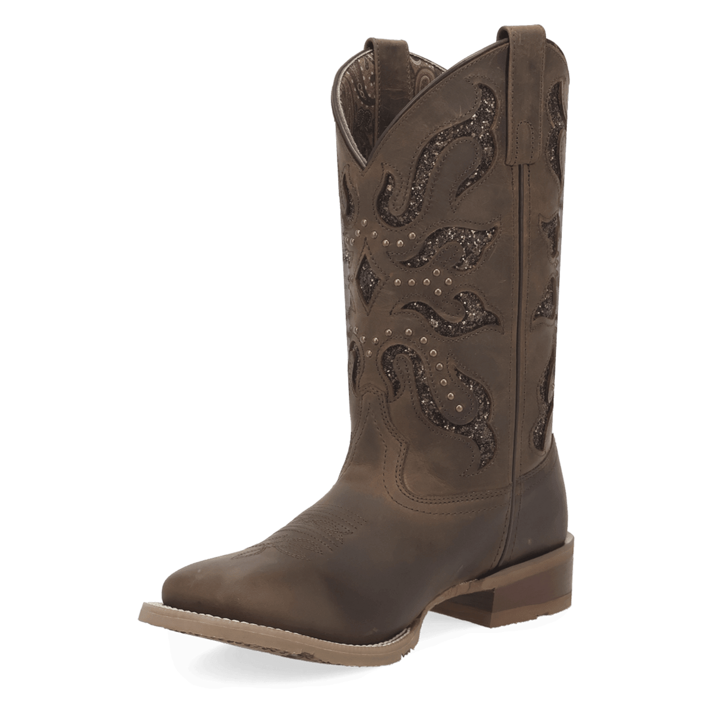 Women's Laredo Lonestar Lace Leather Boot - Brown - 2034