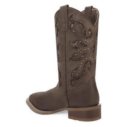 Women's Laredo Lonestar Lace Leather Boot - Brown - 2034