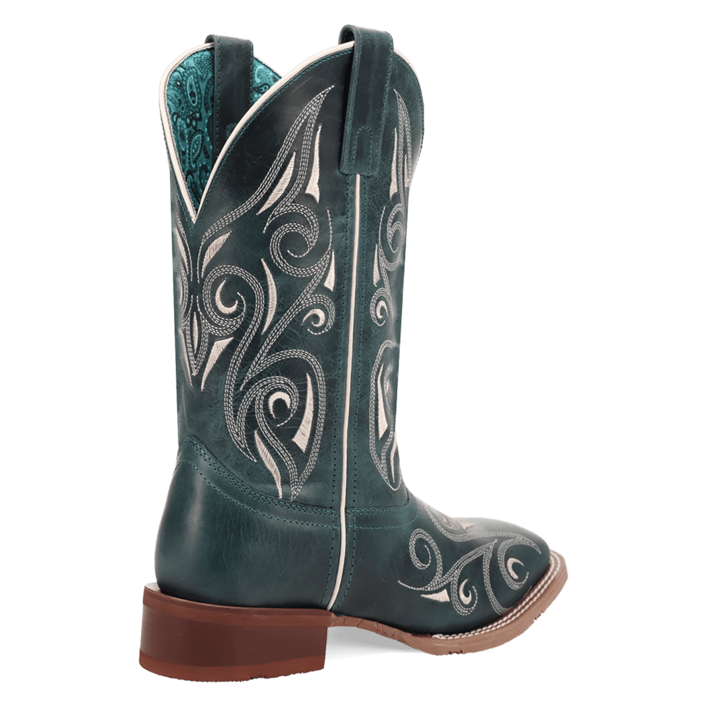 Women's Laredo Spurred Leather Boot - Turquoise - 2037