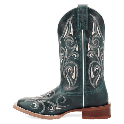 Women's Laredo Spurred Leather Boot - Turquoise - 2037