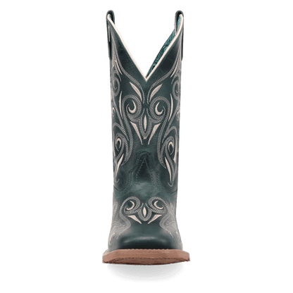 Women's Laredo Spurred Leather Boot - Turquoise - 2037