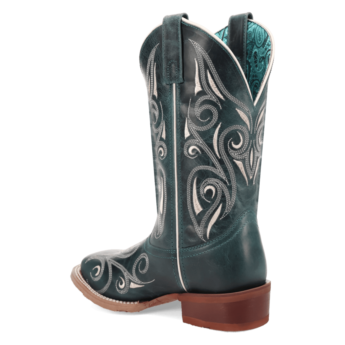 Women's Laredo Spurred Leather Boot - Turquoise - 2037