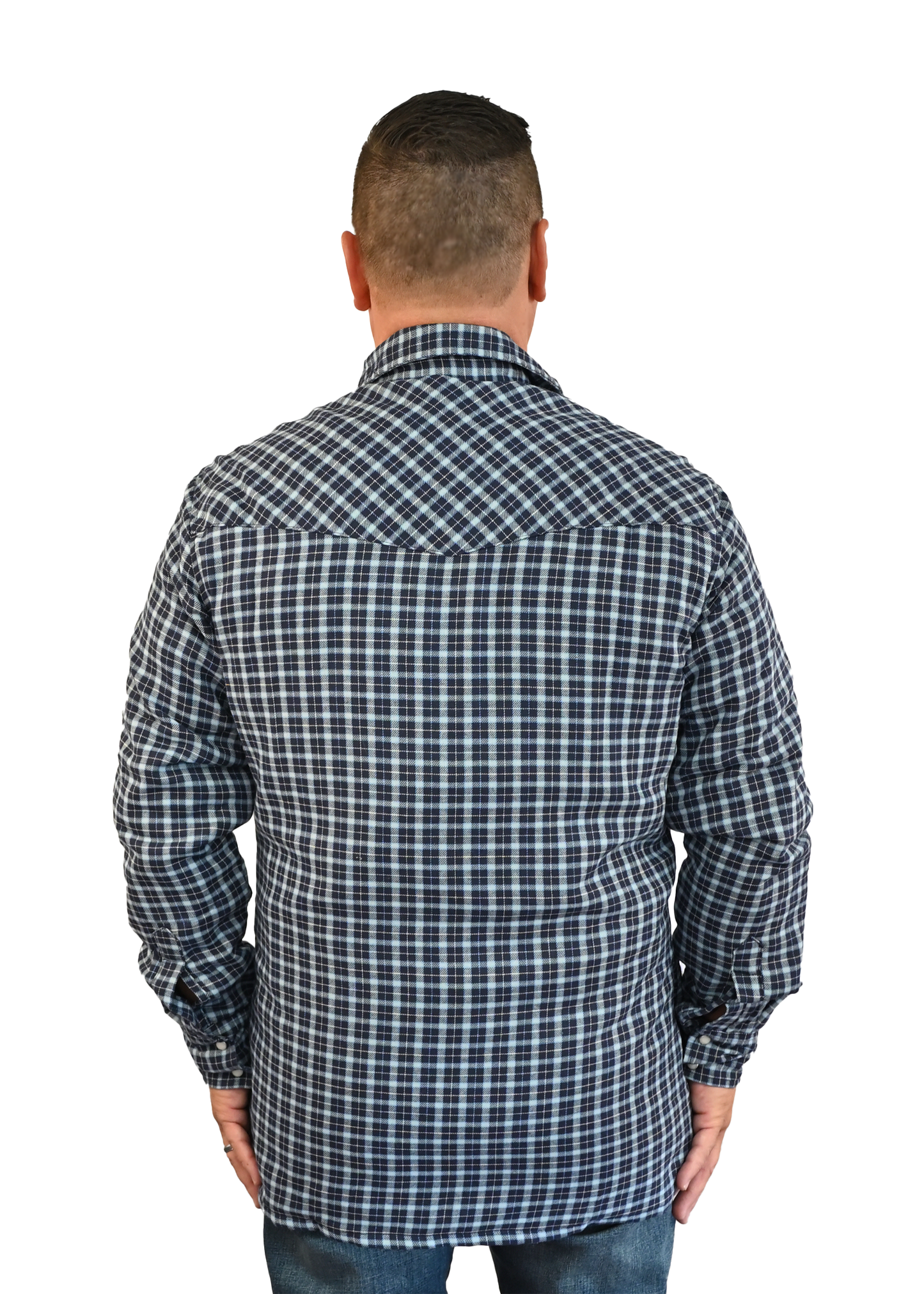 Long Sleeve Insulated Flannel Pearl Snap Shirt