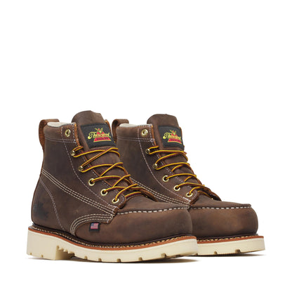 Women's Thorogood American Heritage   Crazy Horse Steel Moc Toe 6" - 504-4375