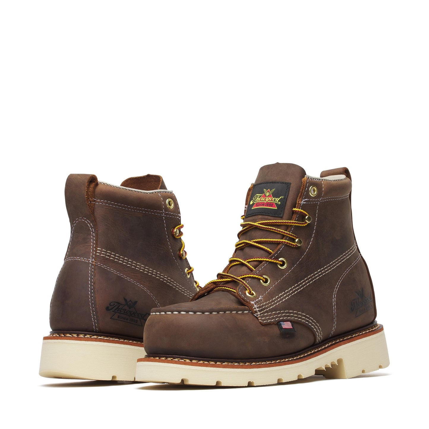 Women's Thorogood American Heritage   Crazy Horse Steel Moc Toe 6" - 504-4375