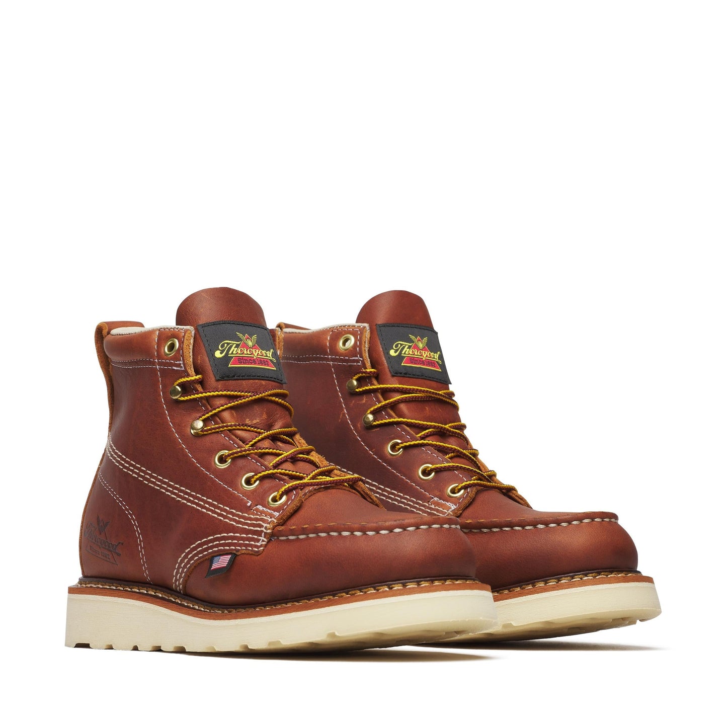 Women's Thorogood American Heritage   Tobacco Moc Toe Wedge 6" - 514-4200