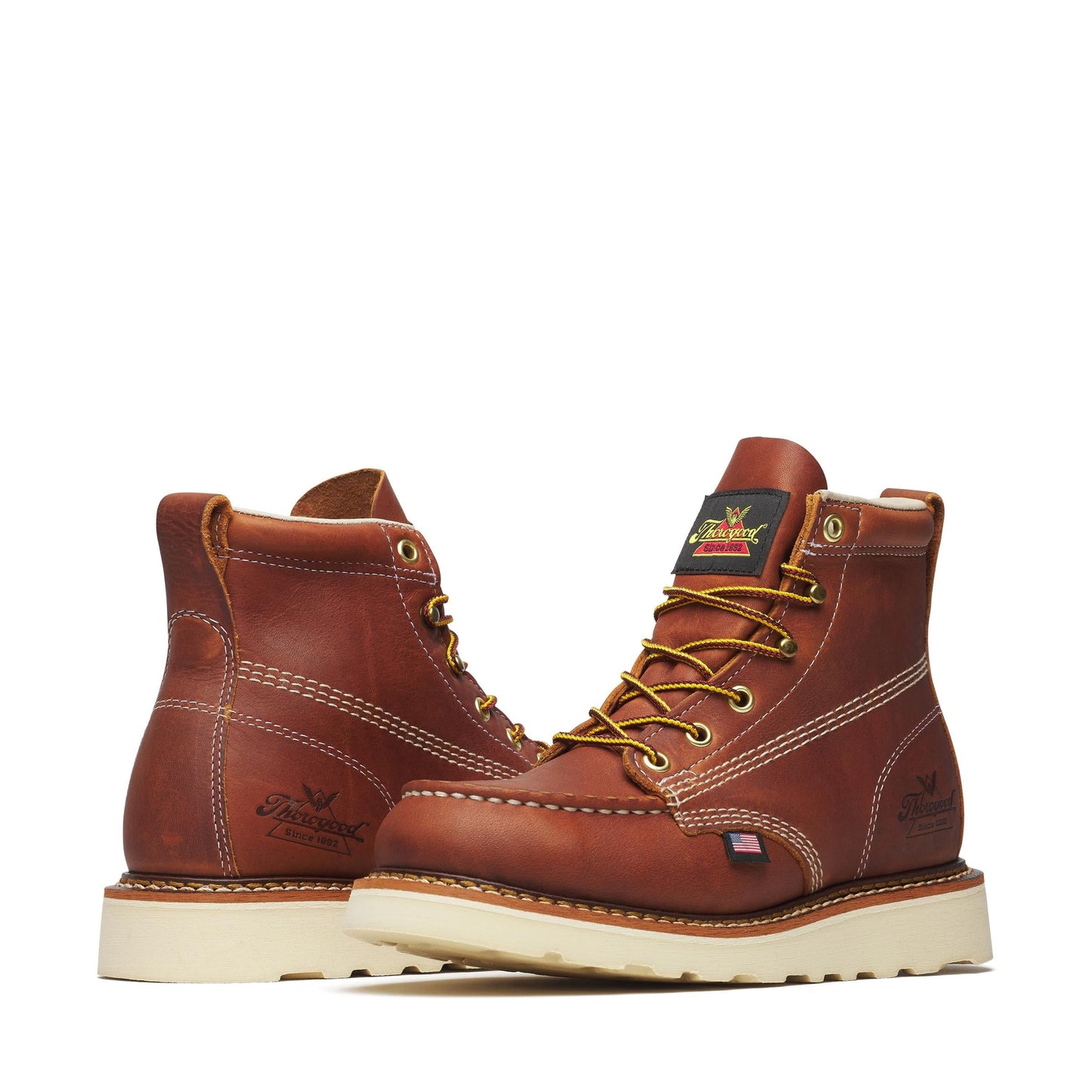 Women's Thorogood American Heritage   Tobacco Moc Toe Wedge 6" - 514-4200