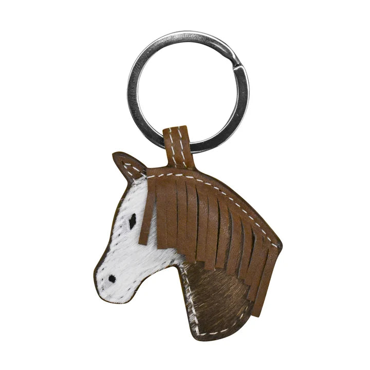 Cow Hair Key Fob