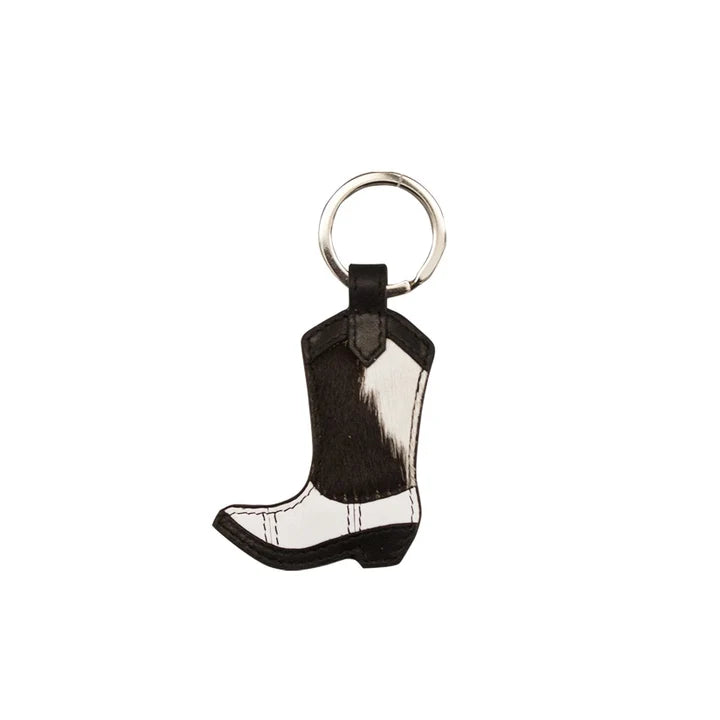 Cow Hair Key Fob
