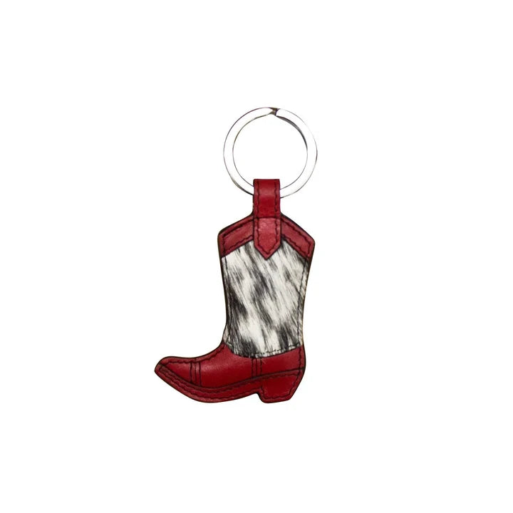 Cow Hair Key Fob