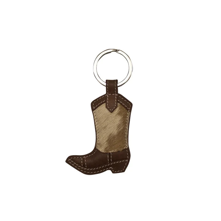 Cow Hair Key Fob
