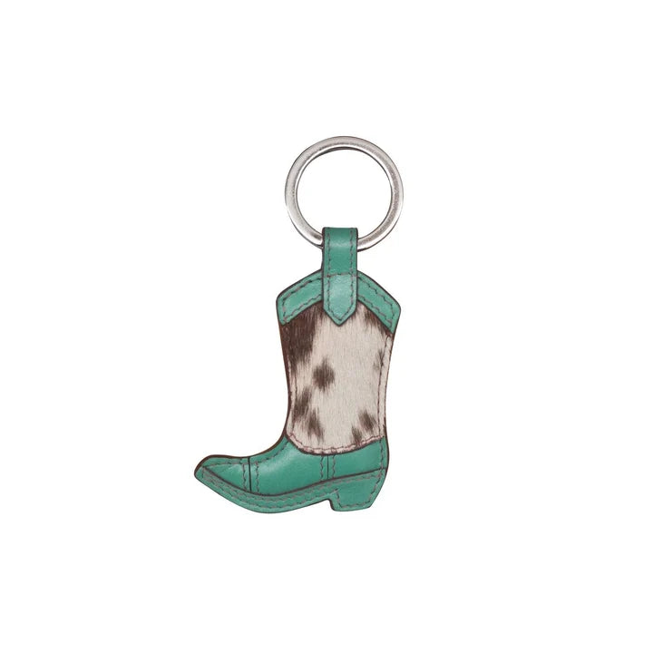 Cow Hair Key Fob