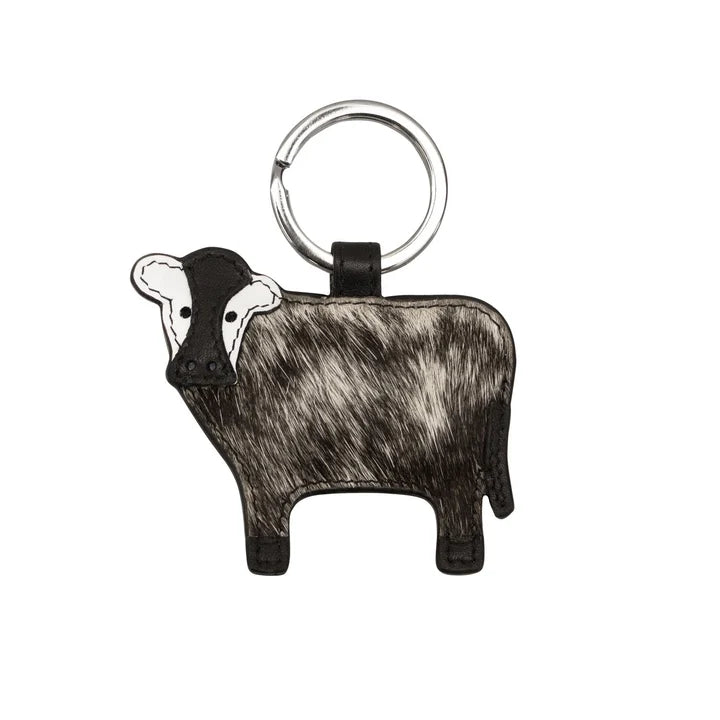 Cow Hair Key Fob