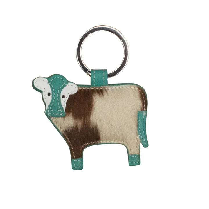 Cow Hair Key Fob