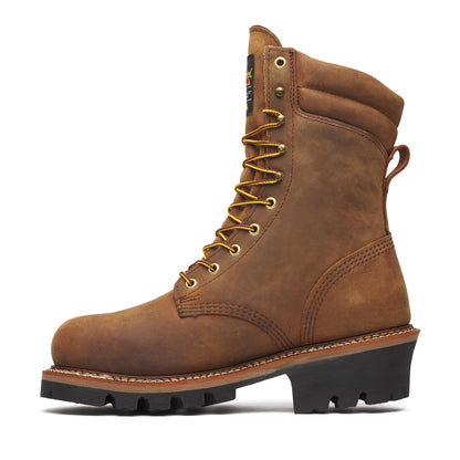 Men's Thorogood Logger  WP INSUL  Crazy Horse Steel Toe Vibram 9" - 804-3554