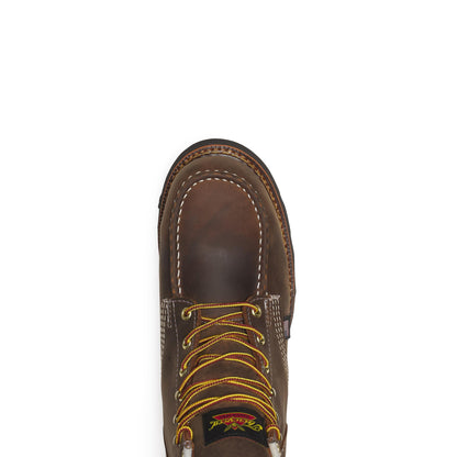 Men's Thorogood WP  Crazy Horse Steel Moc Toe BLK Wedge 6" - 804-3676