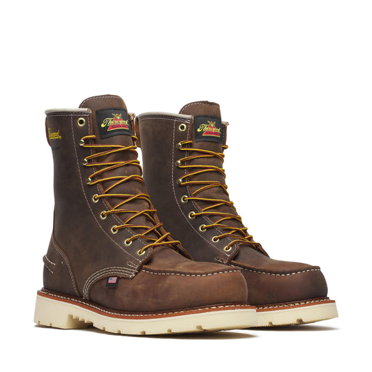 Men's Thorogood WP  Crazy Horse Steel Moc Toe 8" - 804-3868