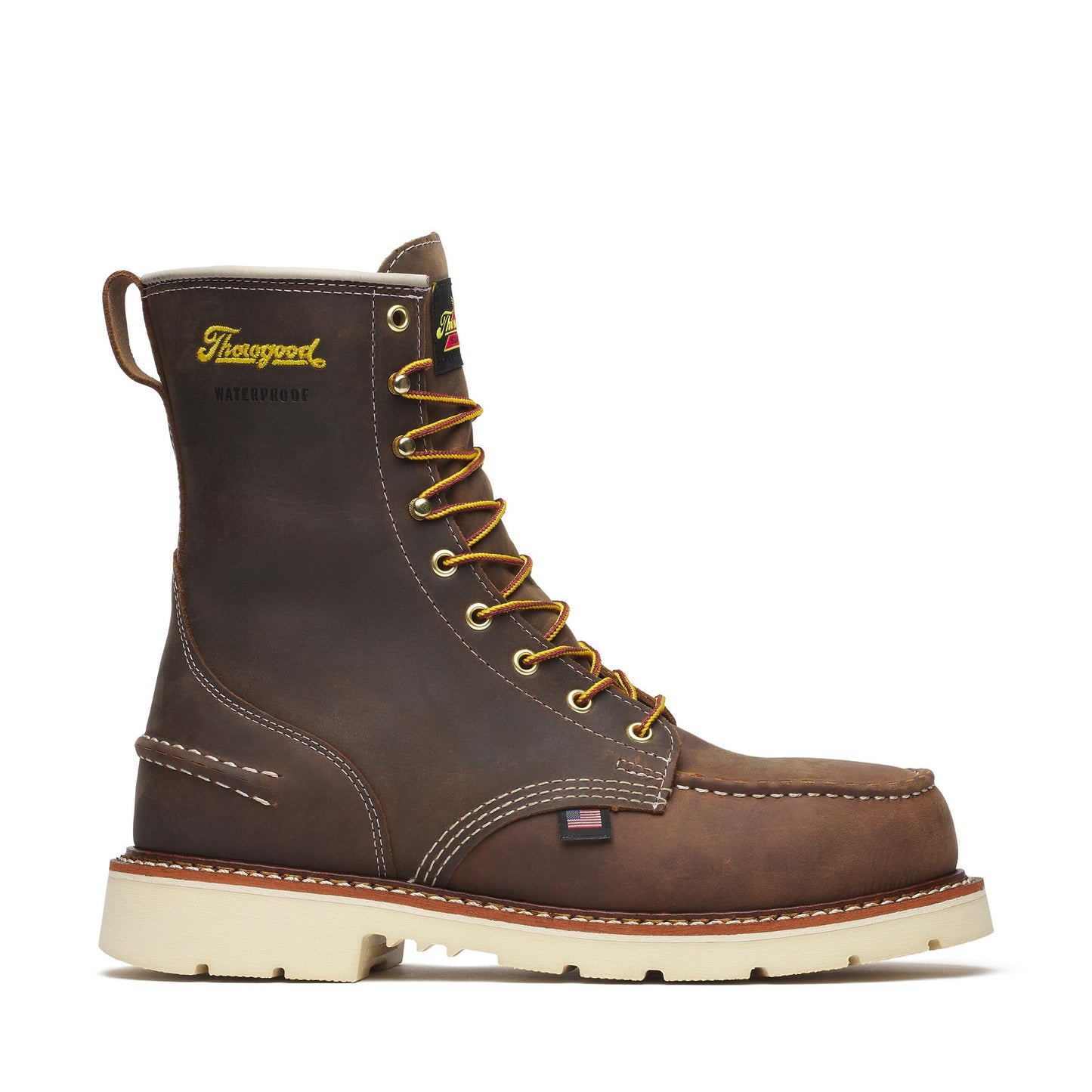 Men's Thorogood WP  Crazy Horse Steel Moc Toe 8" - 804-3868