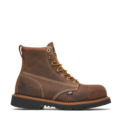 Men's Thorogood 6IN CRZYHRSE BLK INDY RND TOE 6" - 804-4111