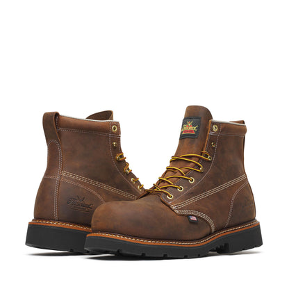 Men's Thorogood 6IN CRZYHRSE BLK INDY RND TOE 6" - 804-4111