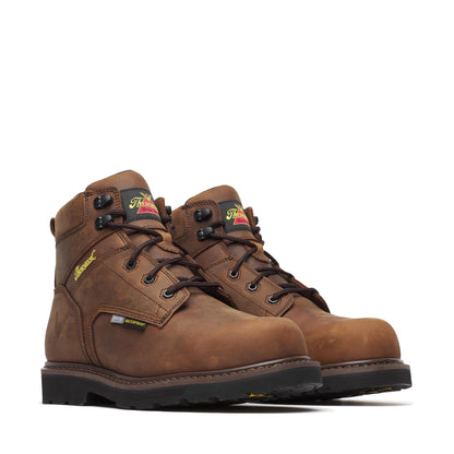 Men's Thorogood Jobsite  WP  Crazy Horse Comp Toe IMET2 BLK 6" - 804-4150