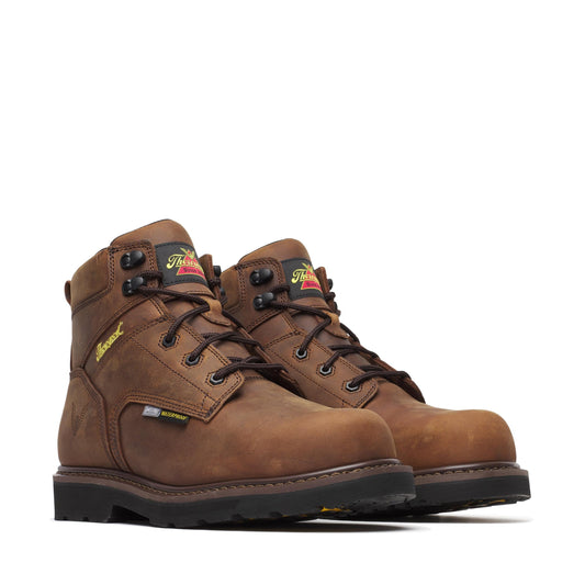 Men's Thorogood Jobsite  WP  Crazy Horse Comp Toe IMET2 BLK 6" - 804-4150