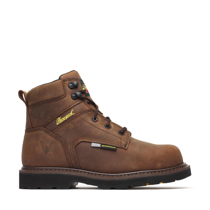 Men's Thorogood Jobsite  WP  Crazy Horse Comp Toe IMET2 BLK 6" - 804-4150