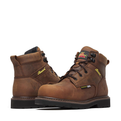 Men's Thorogood Jobsite  WP  Crazy Horse Comp Toe IMET2 BLK 6" - 804-4150