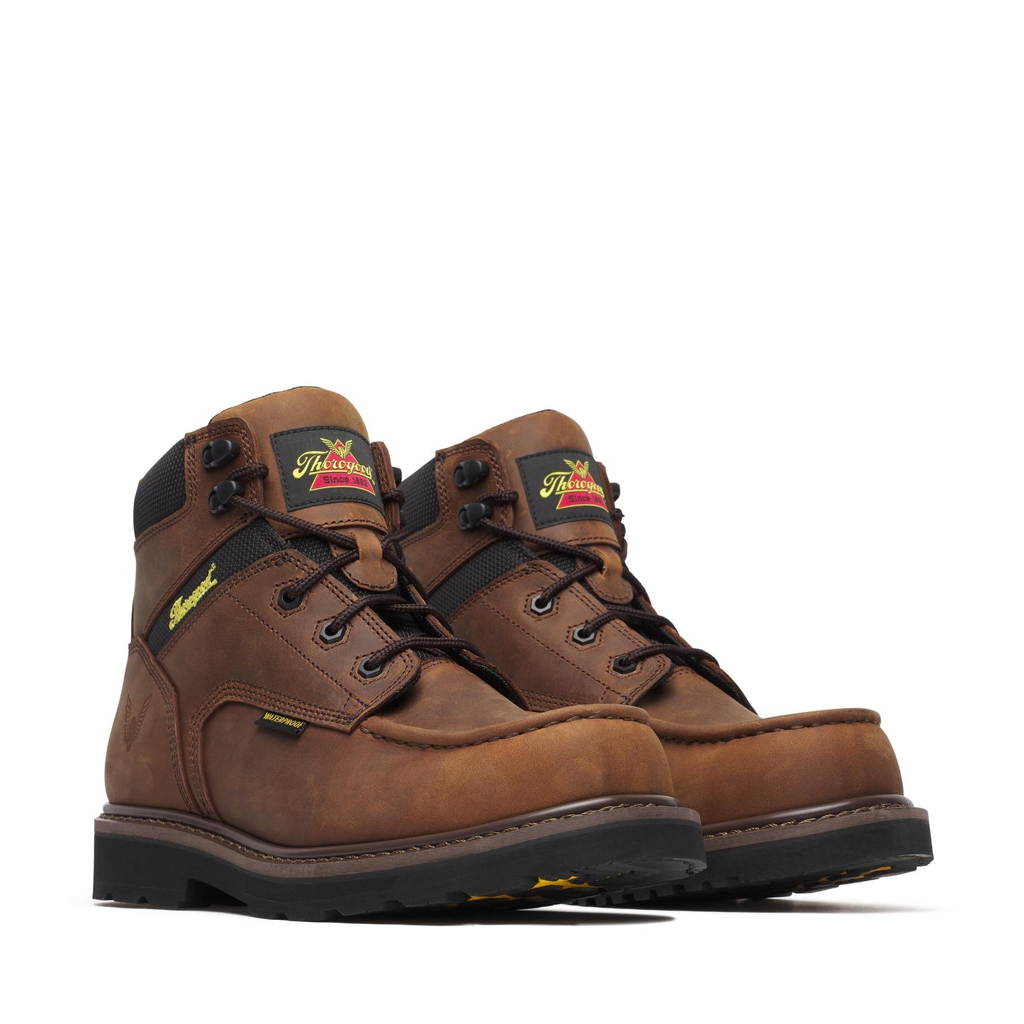 Men's Thorogood Jobsite  WP  Crazy Horse Comp Moc Toe BLK 6" - 804-4170