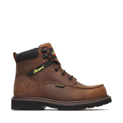 Men's Thorogood Jobsite  WP  Crazy Horse Comp Moc Toe BLK 6" - 804-4170