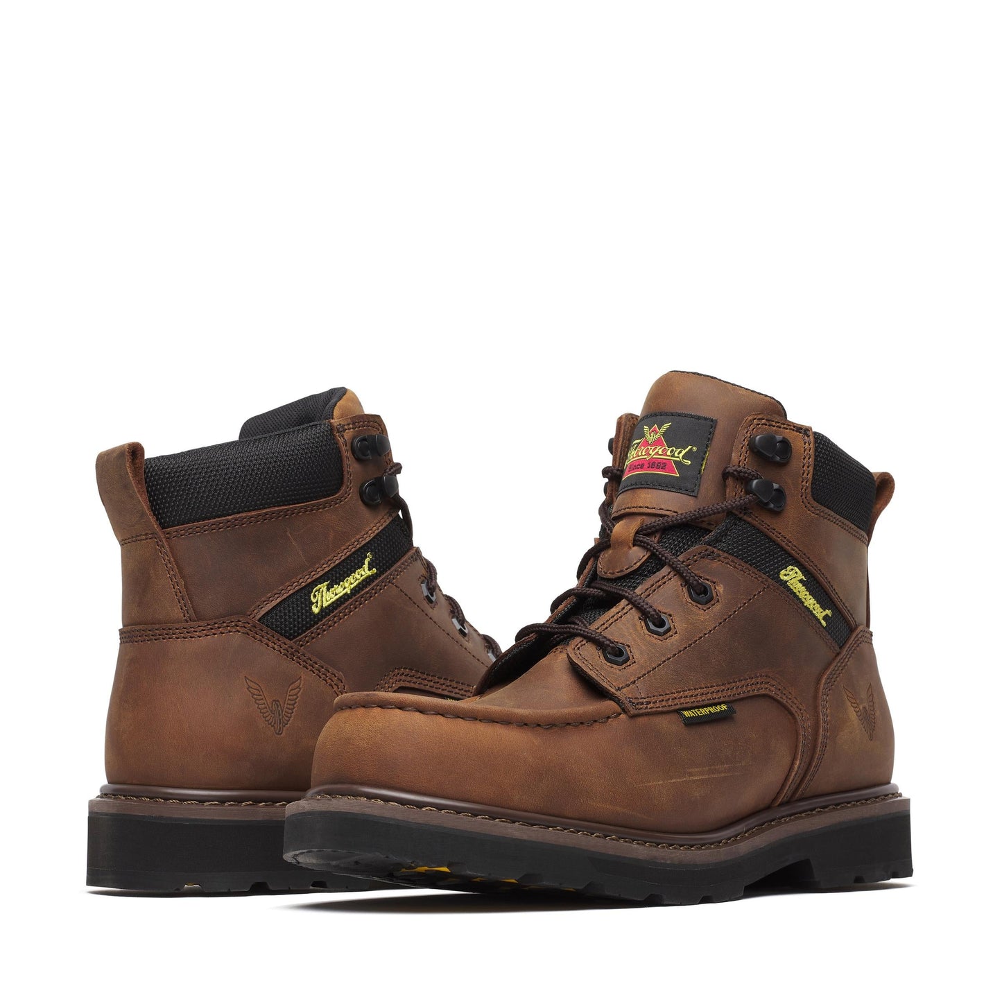 Men's Thorogood Jobsite  WP  Crazy Horse Comp Moc Toe BLK 6" - 804-4170