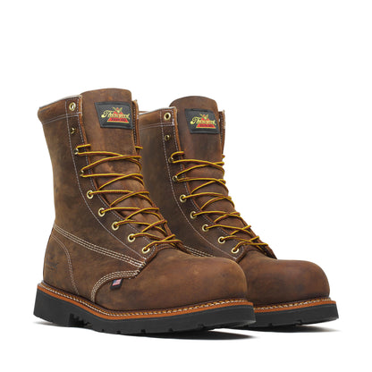 Men's Thorogood 8IN CRZYHRSE BLK INDY RND TOE 8" - 804-4211