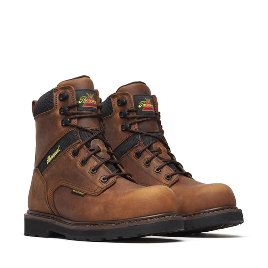 Men's Thorogood Jobsite  WP  Crazy Horse Comp Toe BLK 8" - 804-4243