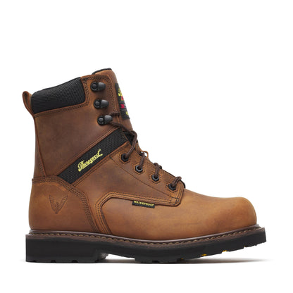 Men's Thorogood Jobsite  WP INSUL  Crazy Horse Comp Toe BLK 8" - 804-4244