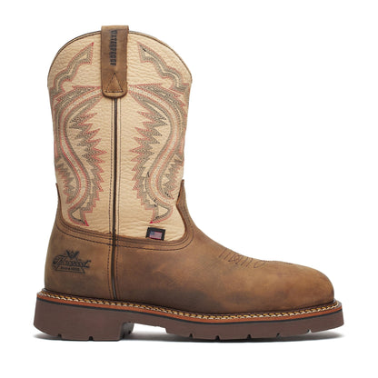 Men's Thorogood SQ TOE WP LT SHAFT BROWN SOLE COMP  - 804-4307