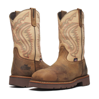 Men's Thorogood SQ TOE WP LT SHAFT BROWN SOLE COMP  - 804-4307